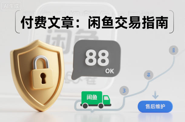 付费文章:闲鱼交易指南,怎么才能降低被坑被马扁的概率-副业网创