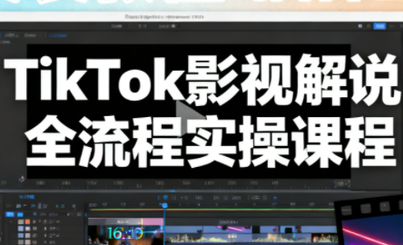 凌帧·TikTok影视解说全流程实操-副业网创