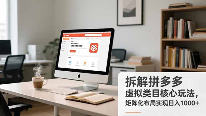 拆解拼多多虚拟类目核心玩法,矩阵化布局实现日入1000+-副业网创