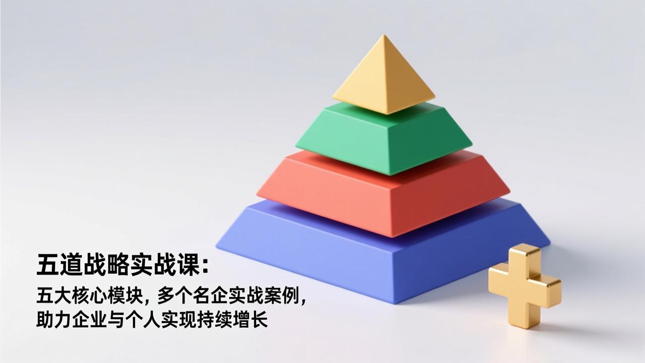 五道战略实战课：五大核心模块，多个名企实战案例，助力企业与个人实现持续增长-副业网创