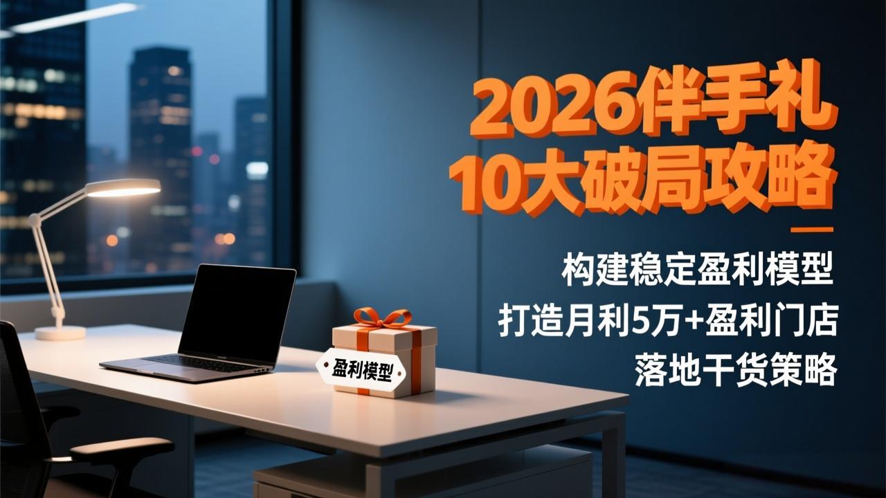 2026伴手礼10大破局攻略:构建稳定盈利模型,打造月利5万+盈利门店,落地干货策略-副业网创
