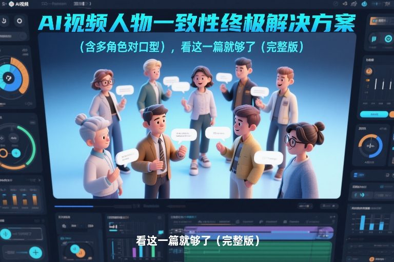 AI视频人物一致性终极解决方案(含多角色对口型)，看这一篇就够了(完整版)-副业网创