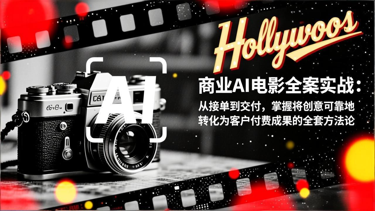 商业AI电影全案实战：从接单到交付，掌握将创意可靠地转化为客户付费成果的全套方法论-副业网创