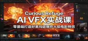 Curious Refuge AI VFX实战课，零基础打造好莱坞级爆炸火焰电影特效-副业网创