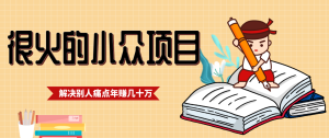一直都很火的小众项目，抓住应届生求职痛点，这个小众项目年入几十万的底层逻辑-副业网创