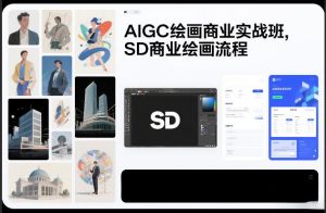AIGC绘画商业实战班，SD商业绘画流程-副业网创