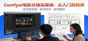 ComfyUI电影分镜实操课：分镜一致性，全流程AI视频制作，零基础也能做专业分镜-副业网创