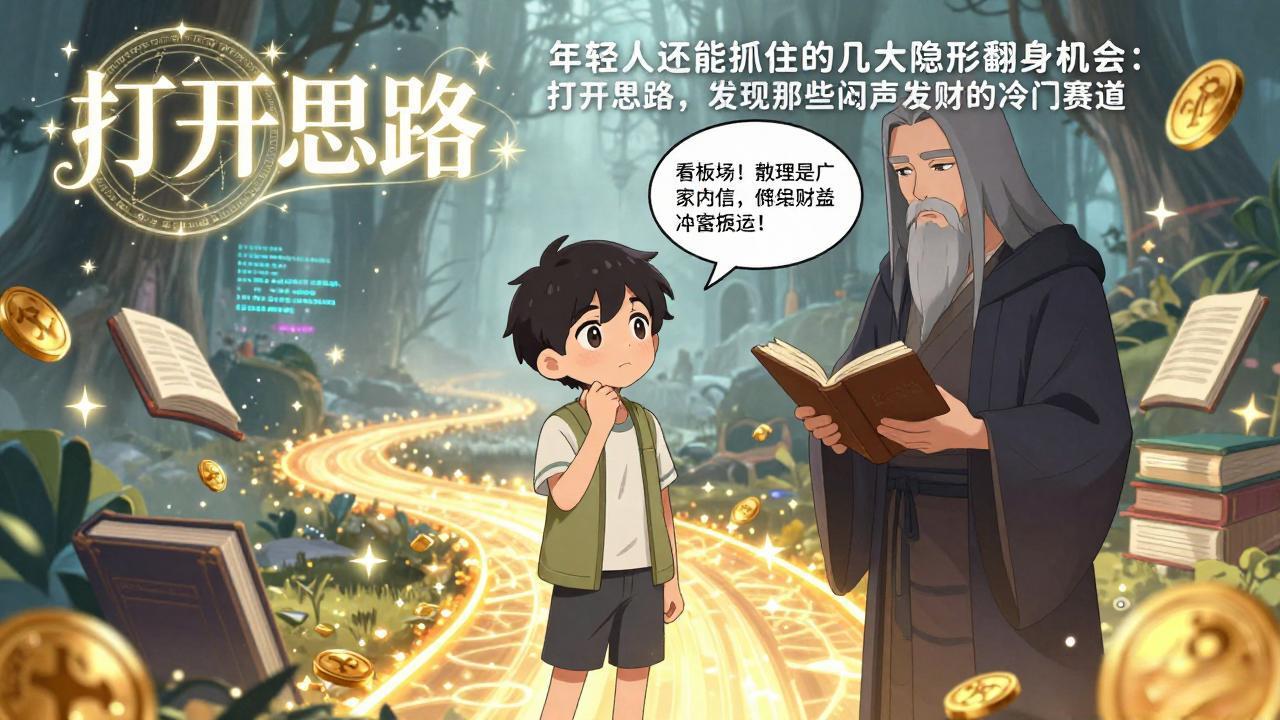 付费文1+2：年轻人还能抓住的几大隐形翻身机会：打开思路，发现那些闷声发财的冷门赛道-副业网创