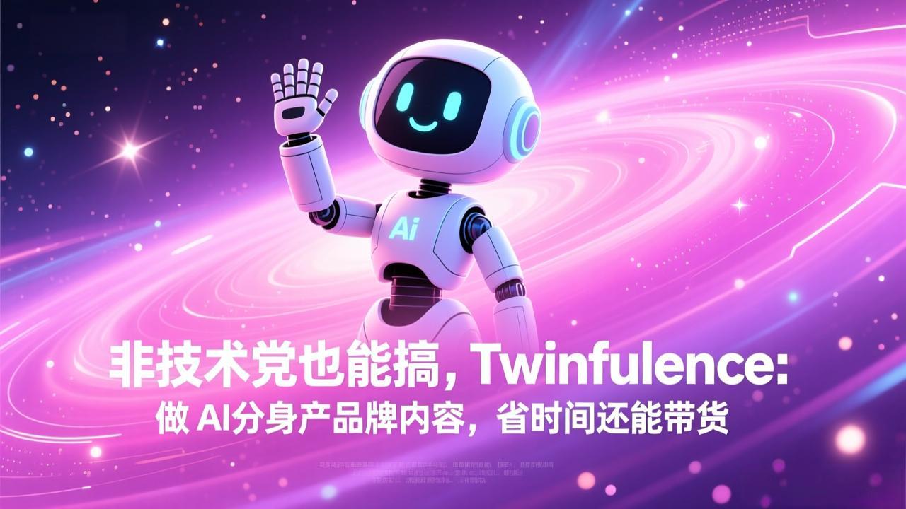 非技术党也能搞!Twinfluence:做 AI 分身产品牌内容,省时间还能带货-副业网创