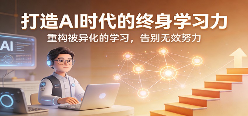 打造AI时代的终身学习力:重构被异化的学习,告别无效努力-副业网创