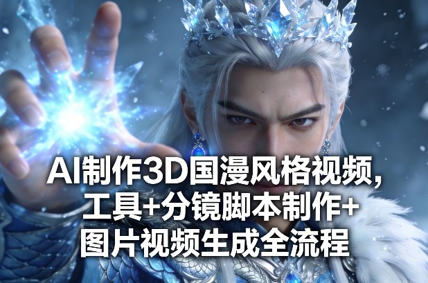 AI制作3D国漫风格视频,工具+分镜脚本制作+图片视频生成全流程-副业网创