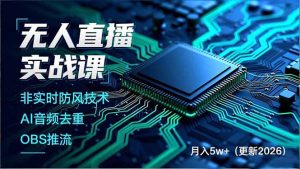 无人直播实战课(更新2月-副业网创