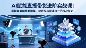 AI赋能直播带货进阶实战课:掌握直播间精准建模、破层级与流速提升的核心技巧-副业网创