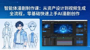 智能体漫剧制作课：从资产设计到视频生成全流程，零基础快速上手AI漫剧创作-副业网创