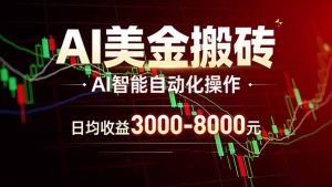 AI美金搬砖项目 | 日入3000-8000元 | 实地可考察  | 主业副业增收首选-副业网创