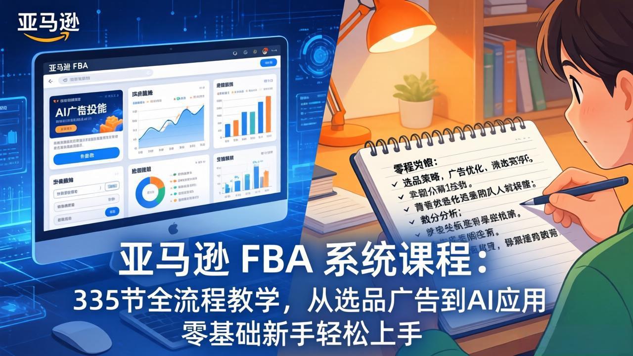 亚马逊 FBA 系统课程(更新26年3月-副业网创