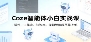 Coze智能体小白实战课：插件、工作流、知识库，保姆级教程从零上手-副业网创