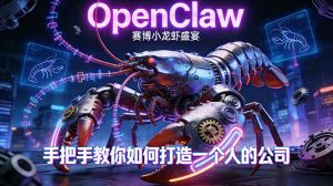OpenClaw，小龙虾-从产品到爆款的成长之路，手把手教你如何打造一个人的公司-副业网创