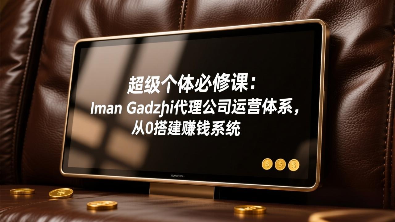 超级个体必修课：Iman Gadzhi代理公司运营体系，从0搭建赚钱系统-副业网创