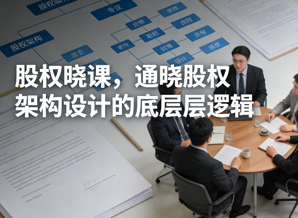 股权晓课，通晓股权架构设计的底层逻辑-副业网创