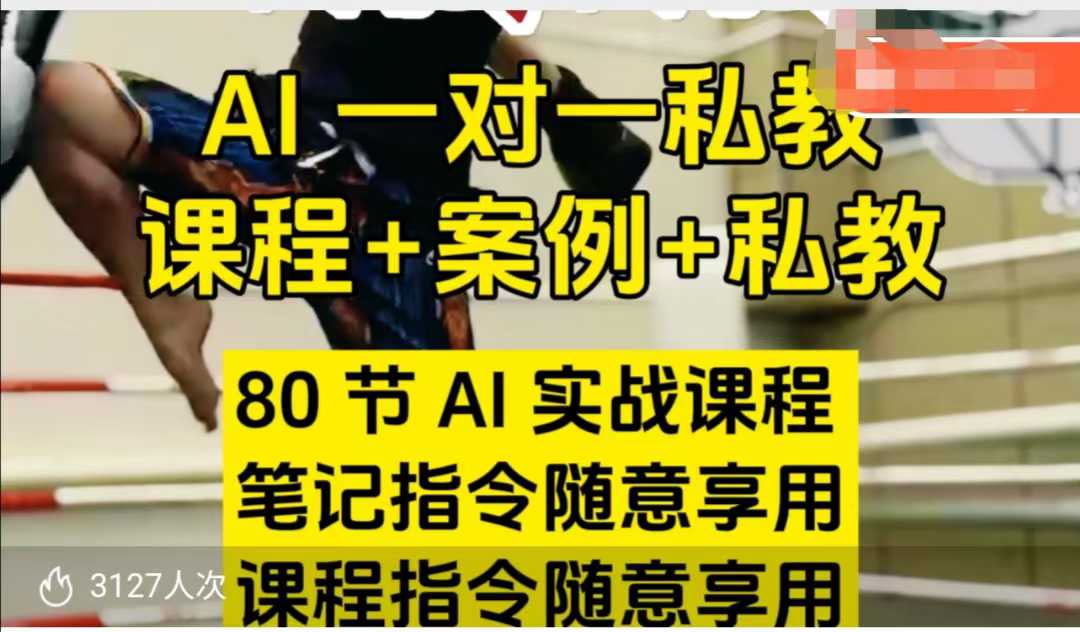 AI指令实战课，课程+案例，80节AI实战课程，笔记指令随意享用，课程指令随意享用(更新26年3月)-副业网创