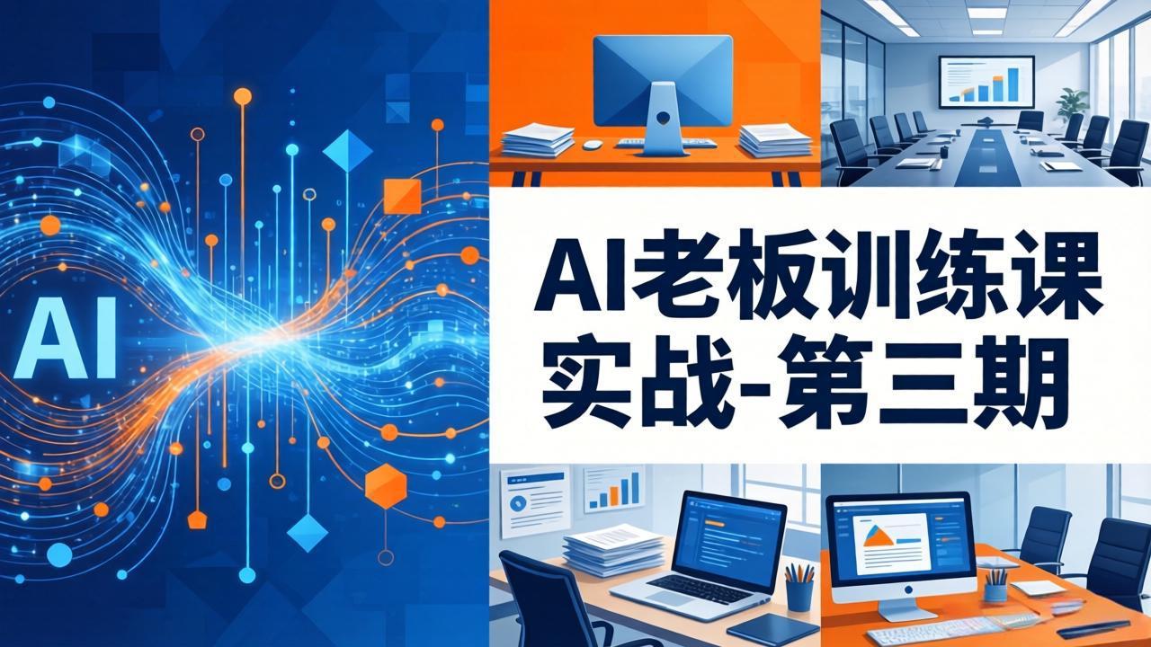 AI老板训练课实战-第三期:AI+内容应用落地教学,从0到1打通AI变现完整路径-副业网创