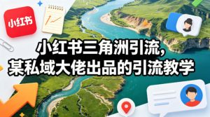 小红书三角洲引流，某私域大佬出品的引流教学-副业网创