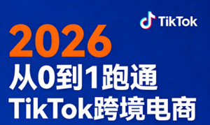 2026从0到1跑通TikTok跨境电商(更新4月)-副业网创