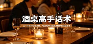 酒桌高手话术：二十年接待经验总结，吃透规律与底层逻辑秒变话题王者-副业网创