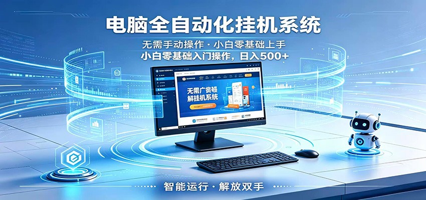 智能广告挂机无需值守，小白上手轻松实现每日增收-副业网创