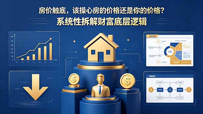 付费文章：房价触底，该操心房的价格还是你的价格？系统性拆解财富底层逻辑-副业网创