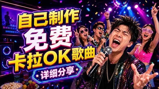 免费卡拉OK歌曲制作全攻略：音轨分离字幕制作，零基础快速做出专业K歌视频-副业网创