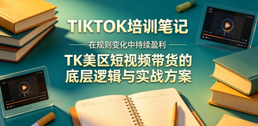 视界跨境TIKTOK4月17培训笔记，在规则变化中持续盈利，TK美区短视频带货的底层逻辑与实战方案【文档】-副业网创