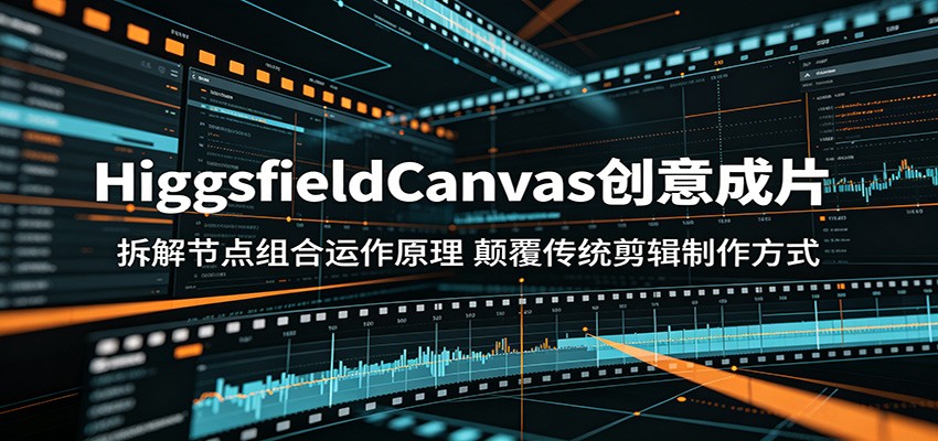 HiggsfieldCanvas创意成片：拆解节点组合运作原理，颠覆传统剪辑制作方式-副业网创
