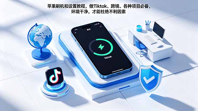 苹果刷机和设置教程，做Tiktok、跨境、各种项目必备，环境干净，才能杜绝不利因素-副业网创