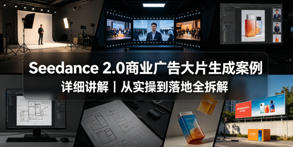 Seedance 2.0商业广告大片生成案例详细讲解｜从实操到落地全拆解-副业网创