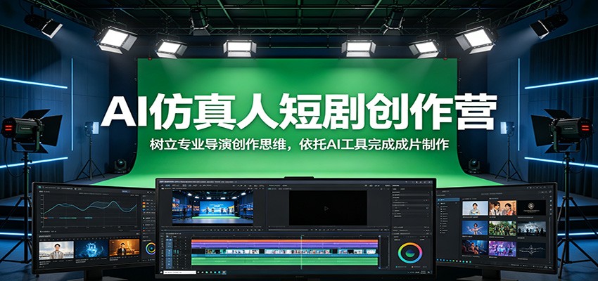 AI仿真人短剧创作营:树立专业导演创作思维,依托AI工具完成成片制作-副业网创