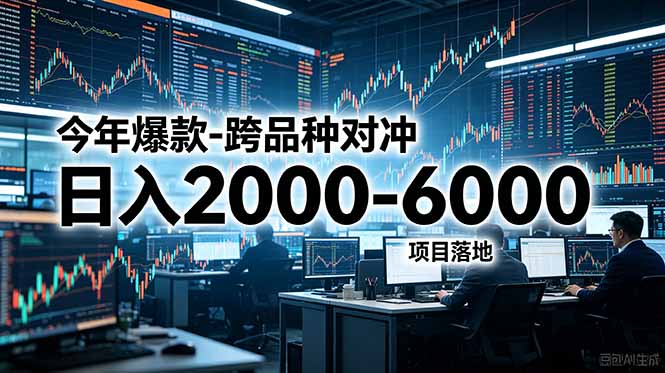 今年爆款-跨品种对冲日入2000-6000，项目落地！-副业网创
