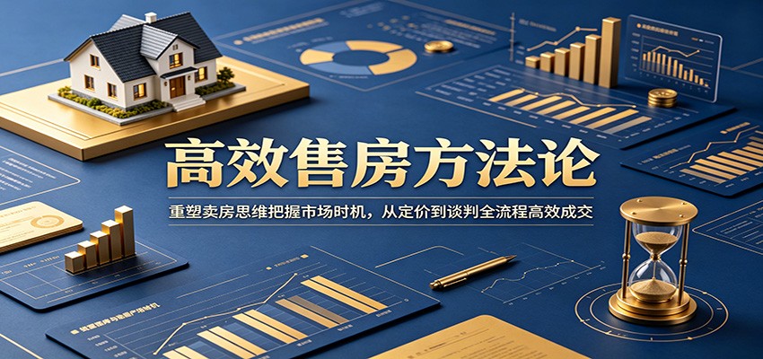 高效售房方法论：重塑卖房思维把握市场时机，从定价到谈判全流程高效成交-副业网创