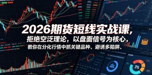 2026期货短线实战课，拒绝空泛理论，以盘面信号为核心，教你在分化行情中抓关键品种、避诱多陷阱(更新)-副业网创