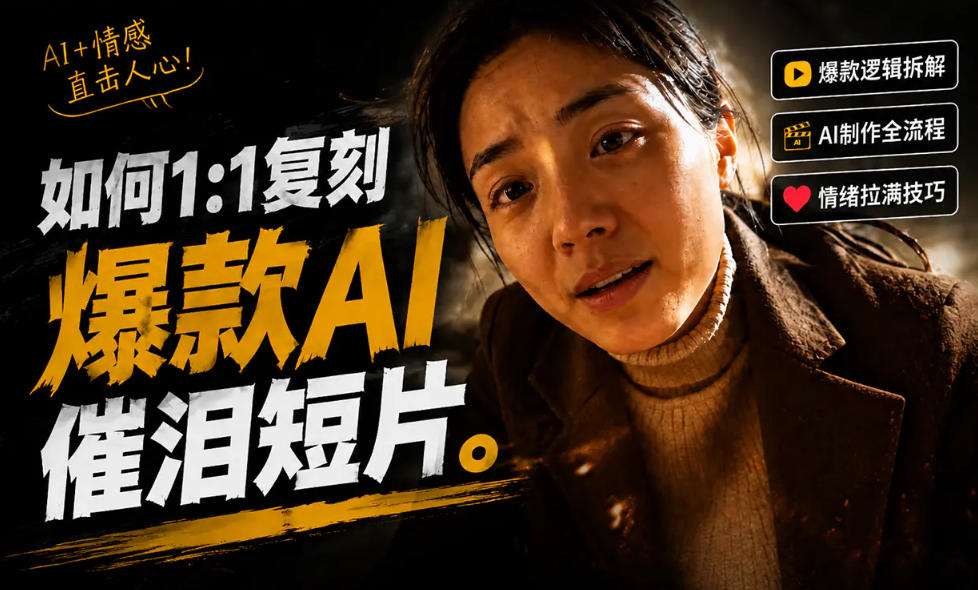 豆包+Gemini生成真人AI短剧-拆解复刻百万爆款第一人称短片,一站式讲透爆款复刻全流程-副业网创