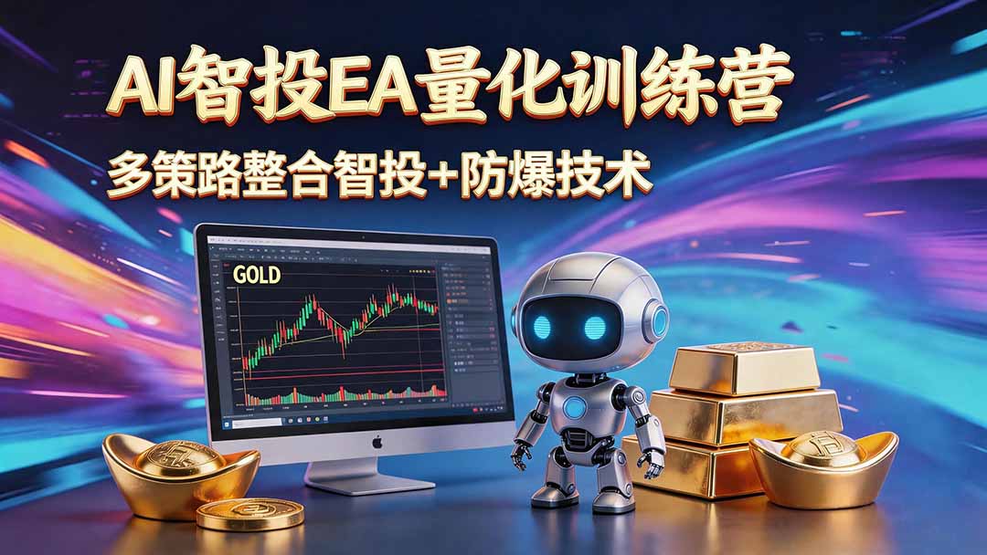 AI智投EA量化运营技术，自动化黄金操盘技术，小白也可以轻松上手日入1000+-副业网创