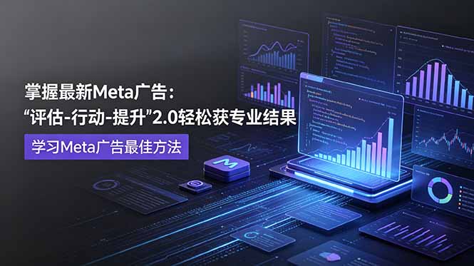 掌握最新的Meta广告，通过“评估-行动-提升”2.0版本轻松获得专业级结果。学习目前学习Meta广告的最佳方法-副业网创