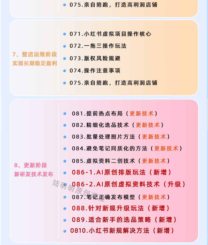 图片[4]-小红书虚拟项目特训班9.0，全面拥抱AI，批量产出原创PPT货源，单品/单店纯利润几万到几十W-副业网创