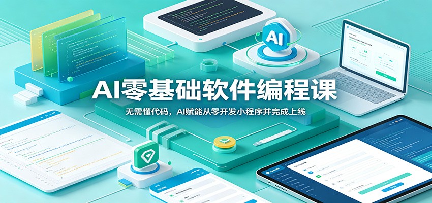 AI零基础软件编程课：无需懂代码，AI赋能从零开发小程序并完成上线-副业网创