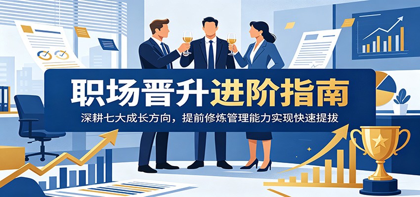 职场晋升进阶指南:深耕七大成长方向,提前修炼管理能力实现快速提拔-副业网创