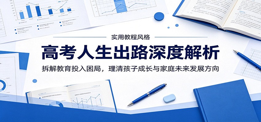 高考人生出路深度解析:拆解教育投入困局,理清孩子成长与家庭未来发展方向-副业网创