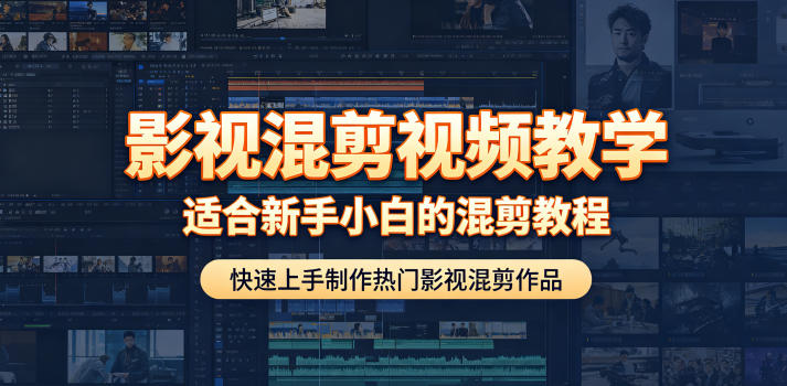 影视混剪视频教学，适合新手小白的混剪教程，快速上手制作热门影视混剪作品-副业网创