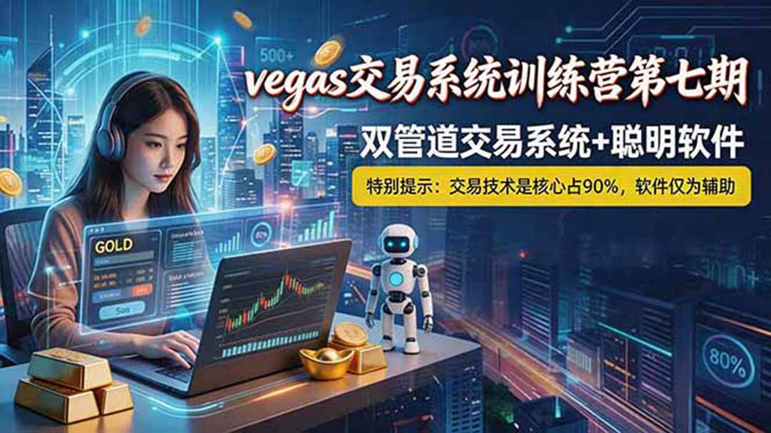 【海外美金AI搬砖】Vegas交易技术+聪明软件， 黄金期货日赚50-1000U， 长期稳定，小白轻松上手-副业网创