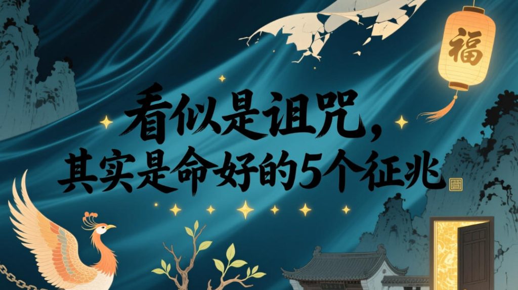 付费文章：看似是诅咒，其实是命好的5个征兆-副业网创